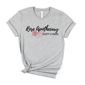 Rose Apothecary Schitt's Creek Graphic Tee Schitts Creek Tee Shirt Short Sleeves